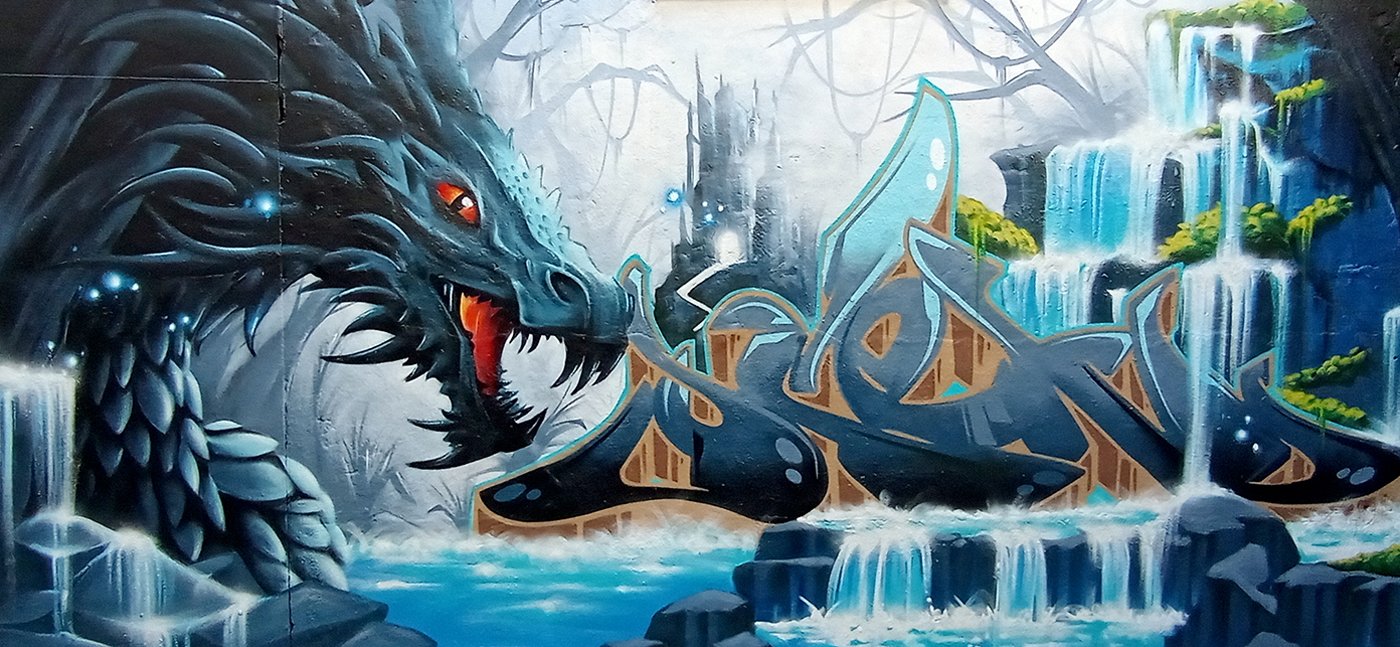 graffiti ocen dragon